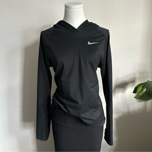 Nike Dri-Fit Black Long Sleeve Hoodie | Size M